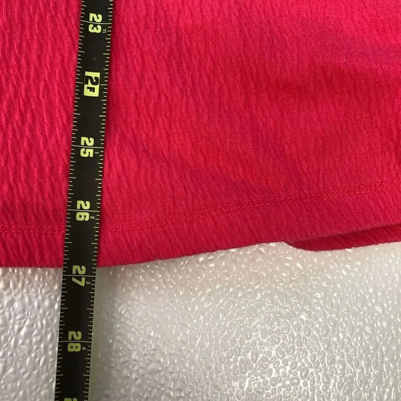 White Stag Red Textured Tunic Top Womens Plus Size Button Up Blouse Shirt - Picture 14 of 14